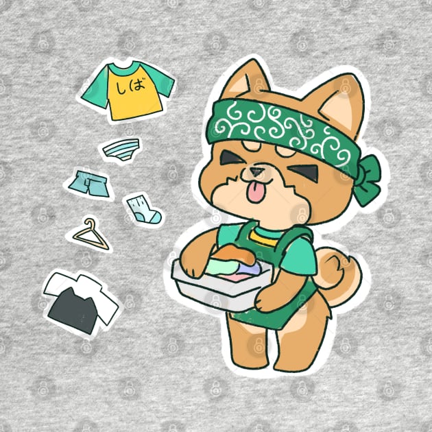 Shiba's Laundry Time! by Killakuma